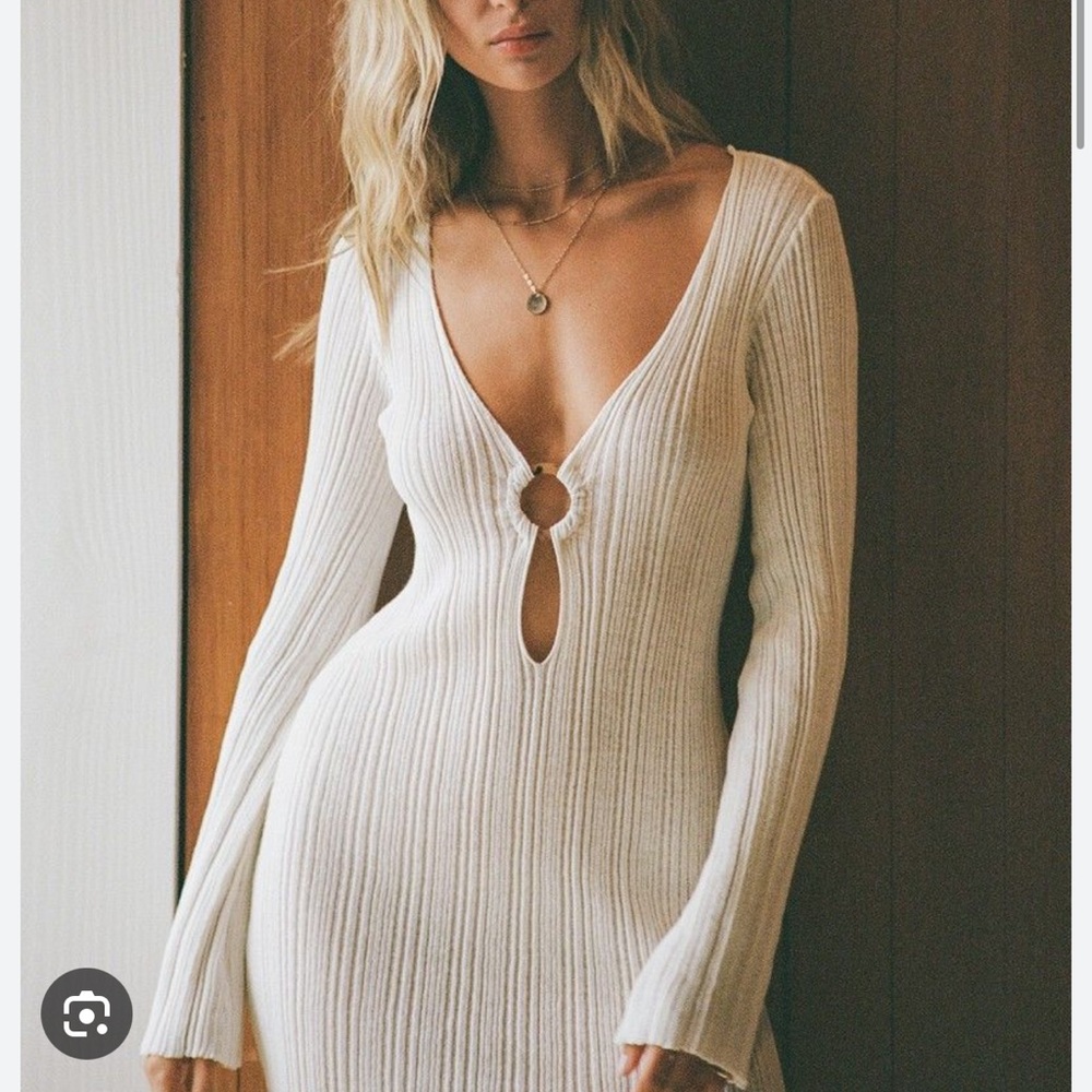 Lspace Wailea Swim Coverup Mini Dress - NWT XS Cream